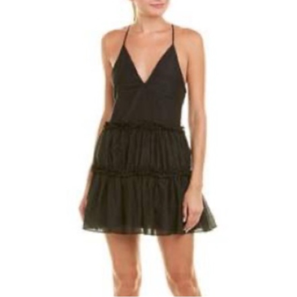 Cami NYC Black Mini Dress Silk